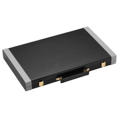 Gray/Black Backgammon Board Game