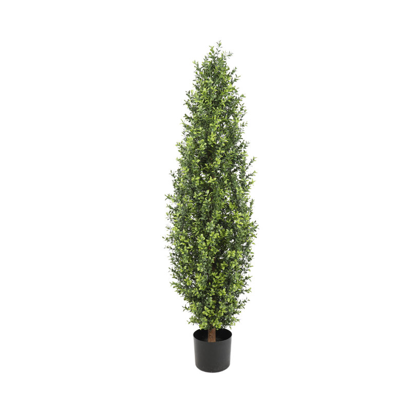 UV Boxwood Shrub 36" Topiary, 48" H x 15" W x 15" D