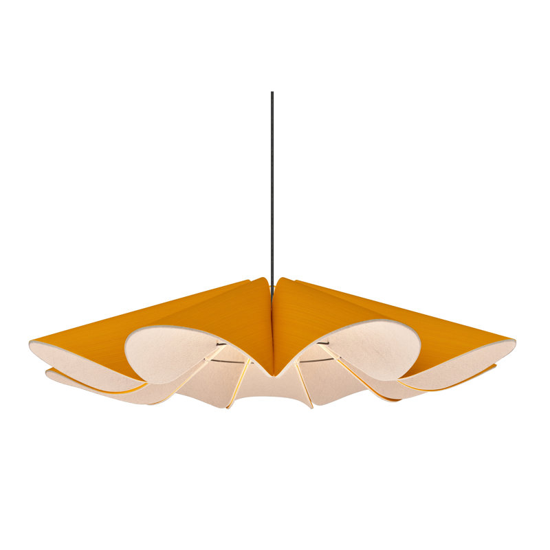 Luminaire suspendu Delfina, Ocre