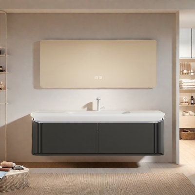 Light luxury minimalist bathroom cabinet
