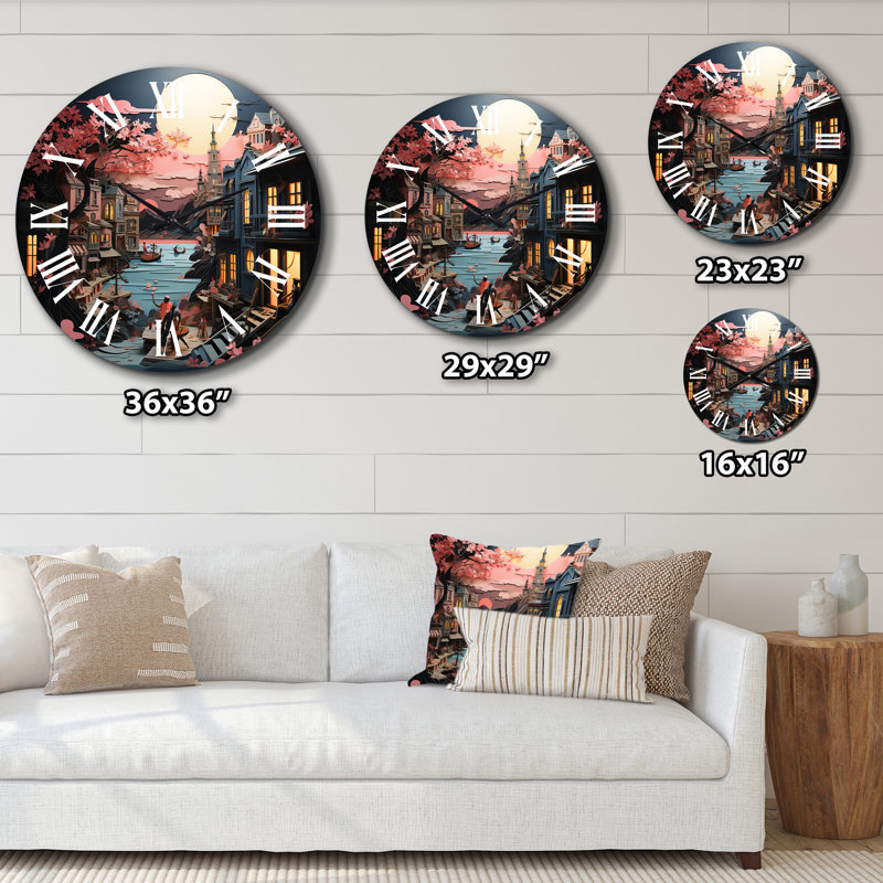 Horloge murale en métal, Petit