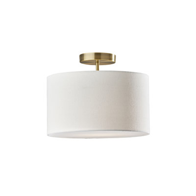 Plafonnier semi-encastré en tissu Finley