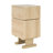 MDF Creative Rotatable Robot Storage Side Table