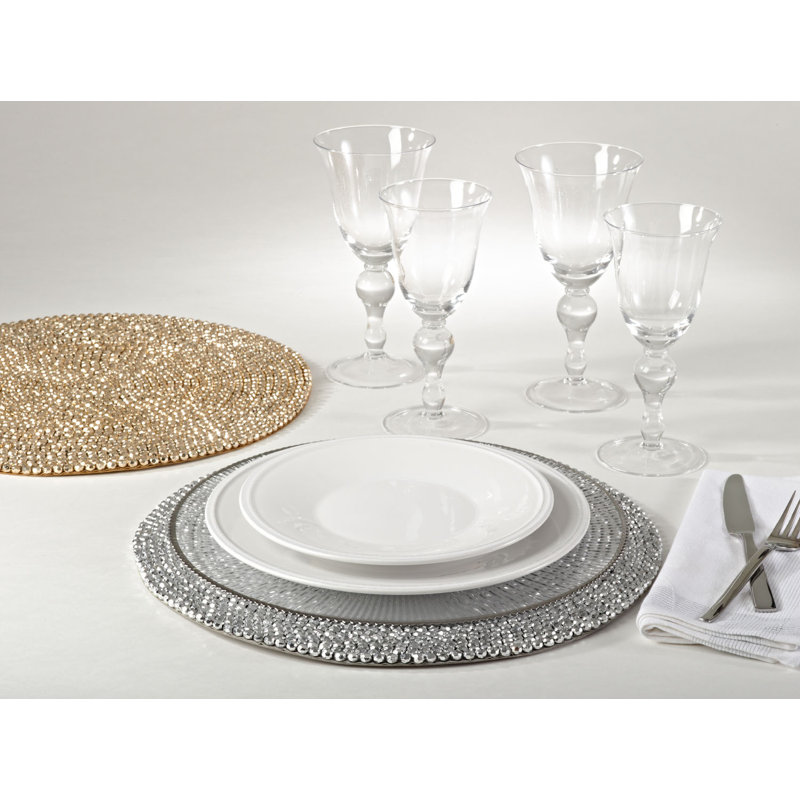 Emma Round Placemat, Gold