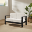 Saylem 56.5'' Wide Outdoor Rectangle Loveseat with Cushions