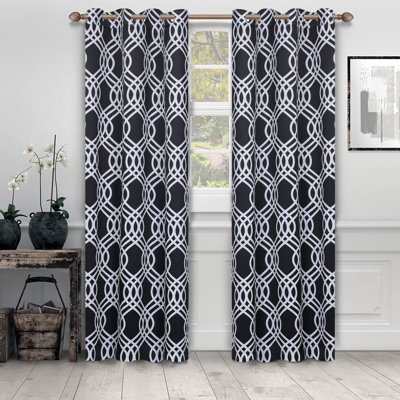 Paire de rideaux obscurcissant 100% polyester Écosse