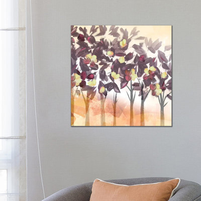 Pink Trees Dark by Northern Lights - Wrapped Canvas Gallery-Wrapped Canvas Giclée