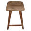 Tabouret à hauteur de comptoir sans dossier Tisa, siège de selle fabriqué à la main en bois d'acacia brun naturel-254910303