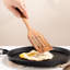 Ensemble d'ustensiles de cuisine de 6 spatules de cuisine en bois de teck naturel avec porte-ustensiles Comfort Grip