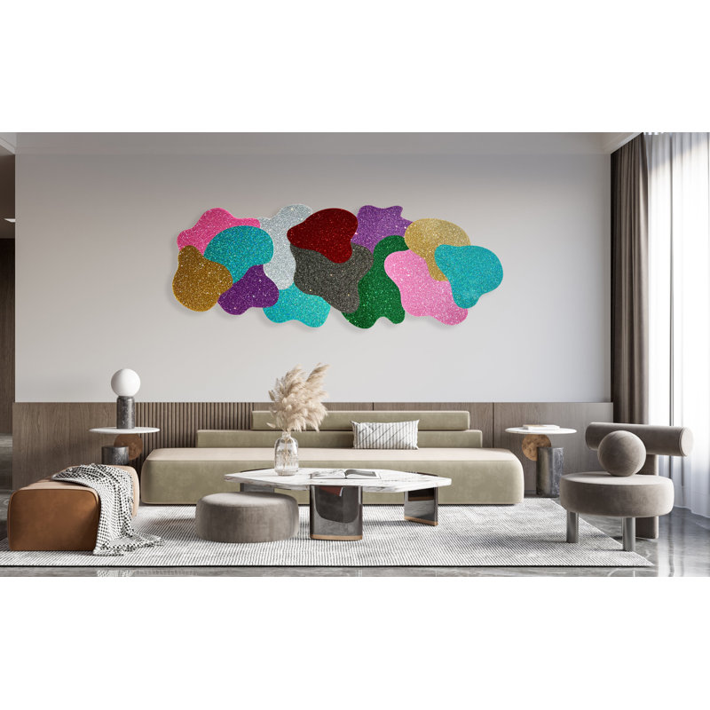 Décoration murale, H 32 po x l 80 po x P 0,75 po