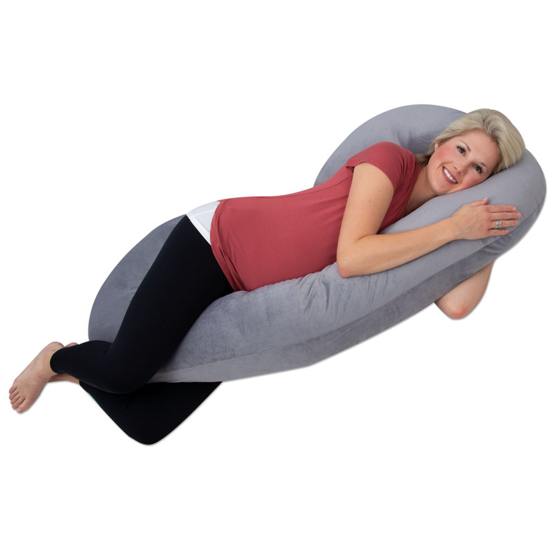 Oreiller de soutien moyen en polyester, Ardoise