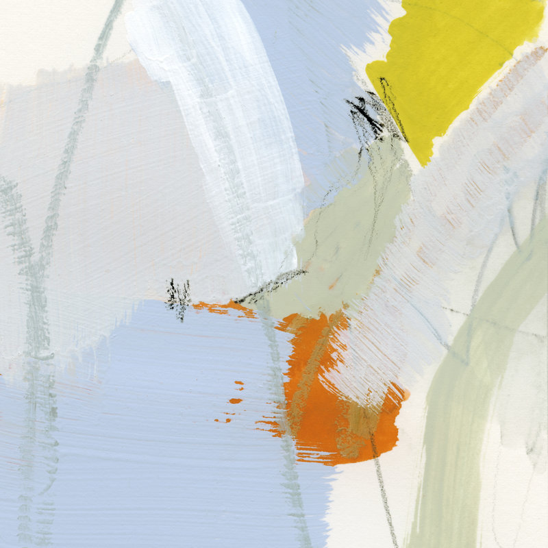 «Colorful Crop I» par Victoria Barnes - peinture sur toile tendue, H 20 po x l 20 po