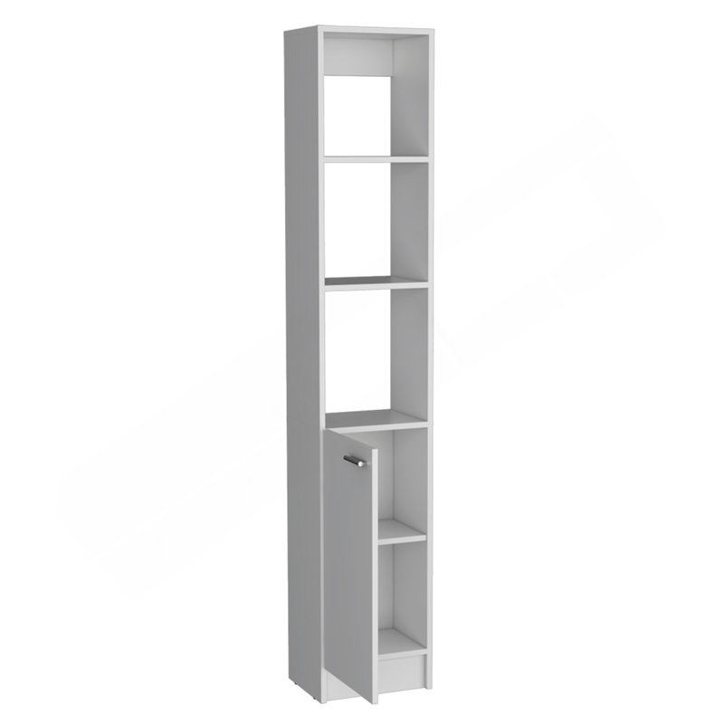 Armoire à linge Marion, salle de bain, blanc, Blanc