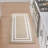 Double Border Machine Tufted Performance Beige/White Rug-64089950