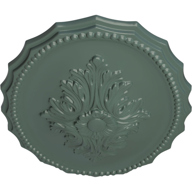 Médaillon de plafond Oxford Endurathane, l 16 7/8 po x H 11 3/4 po x P 1 1/2 po, Tourbillon de nuages