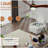 60-inch 3-leaf solid wood ceiling fan light
