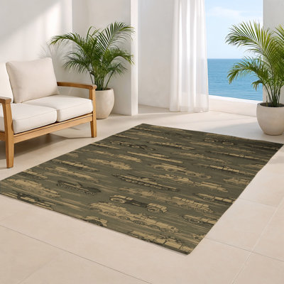 Tapis intérieur et extérieur brun Transport