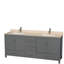 Sheffield 79" Double Bathroom Vanity Base Only-40172001