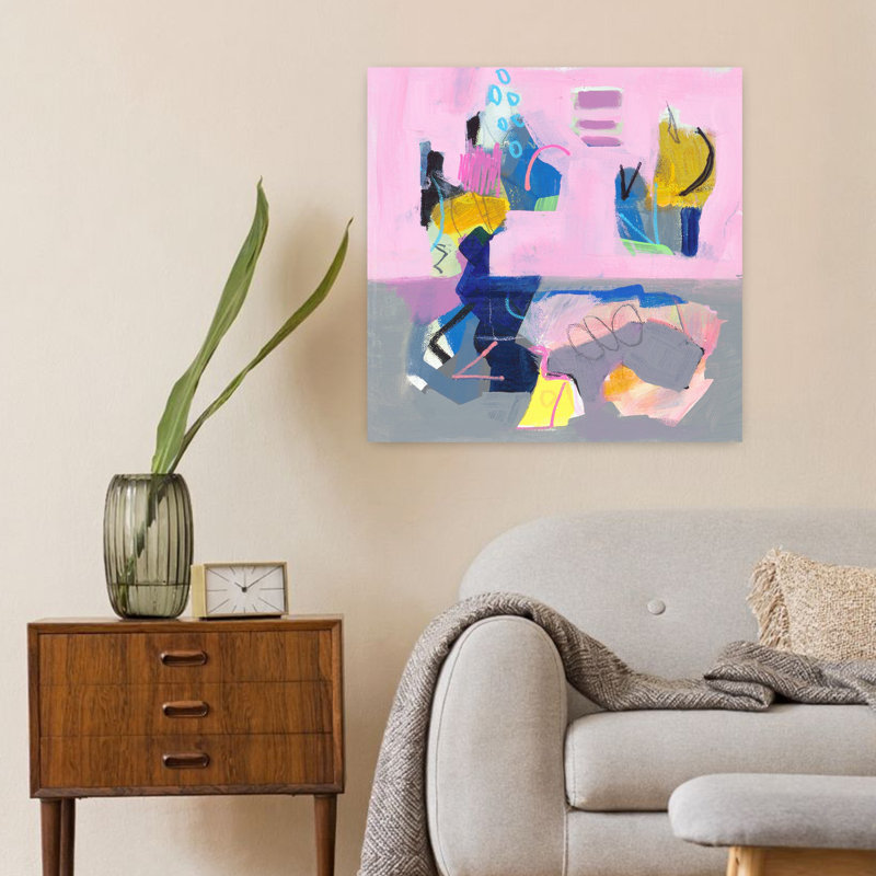 Candy Store No. 2, art abstrait contemporain, H 24 po x l 24 po