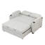 Canapé-lit 65 po convertible en chenille moderne avec dossier ajustable 65 po, 2 coussins, porte-gobelets, ports USB-1035401318