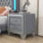 Velvet Solid Wood Nightstand-1238811337