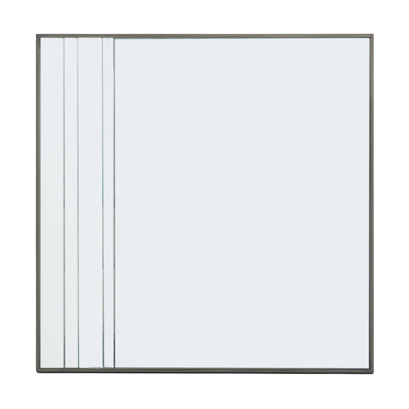 Modern Expressions Wood Square Wall Mirror