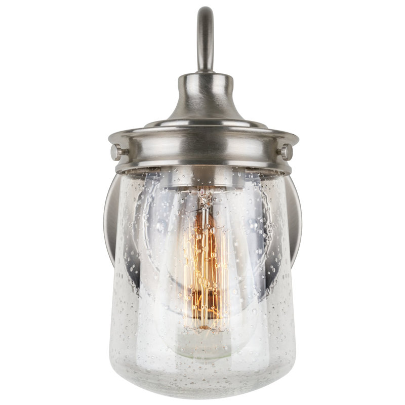 Tressa Armed Sconce, Brass Nickel