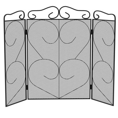 Juniper 3 Panel Steel Fireplace Screen