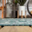 Tapis sarcelle / gris tissé texturé Hagerman-1880355162