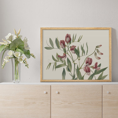 «Green The Pea Flowers Blossom Modern Artwork, impressions encadrées, affiches, petit art mural de salle de bain»