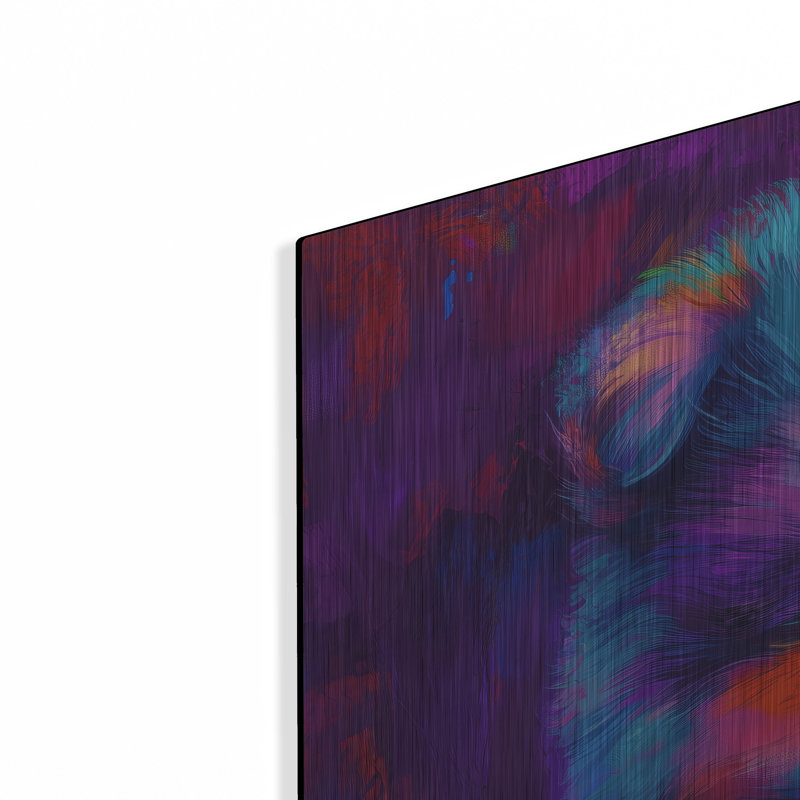  «Woof Chow Chow» par Rich Monet, art mural en métal, 36 po x 36 po, H 36 po x l 36 po