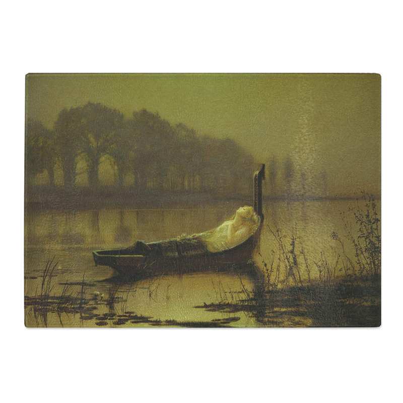 The Lady of Shalott by John Atkinson Grimshaw Chopping Board, 28.5cm W x 39cm L