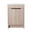 Meuble-lavabo autoportant avec lavabo en céramique
