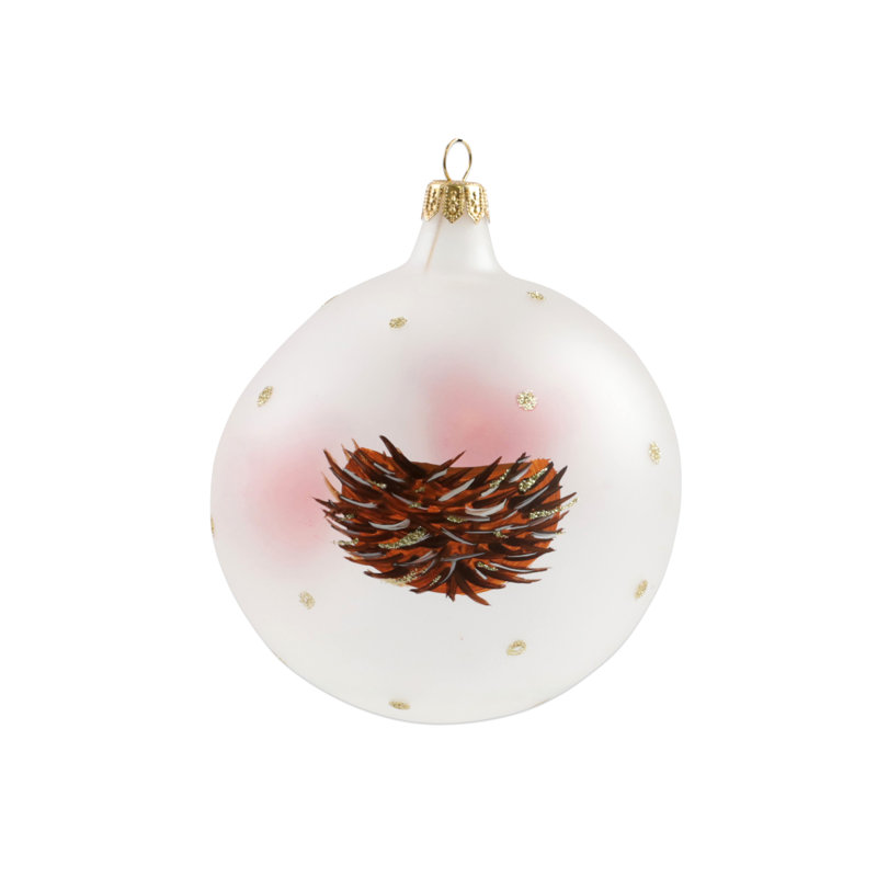 4'' Handmade Glass Animals Ball Ornament