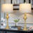 29” Tall Metal Dimmable Table Lamp with Touch Control and USB Ports, Bulb Included-251923244
