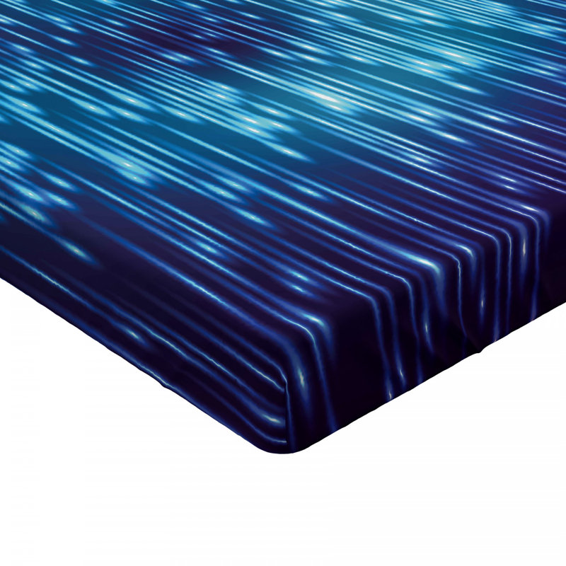 Microfiber Abstract Fitted Sheet, Queen Fitted Sheet, Abstract 2