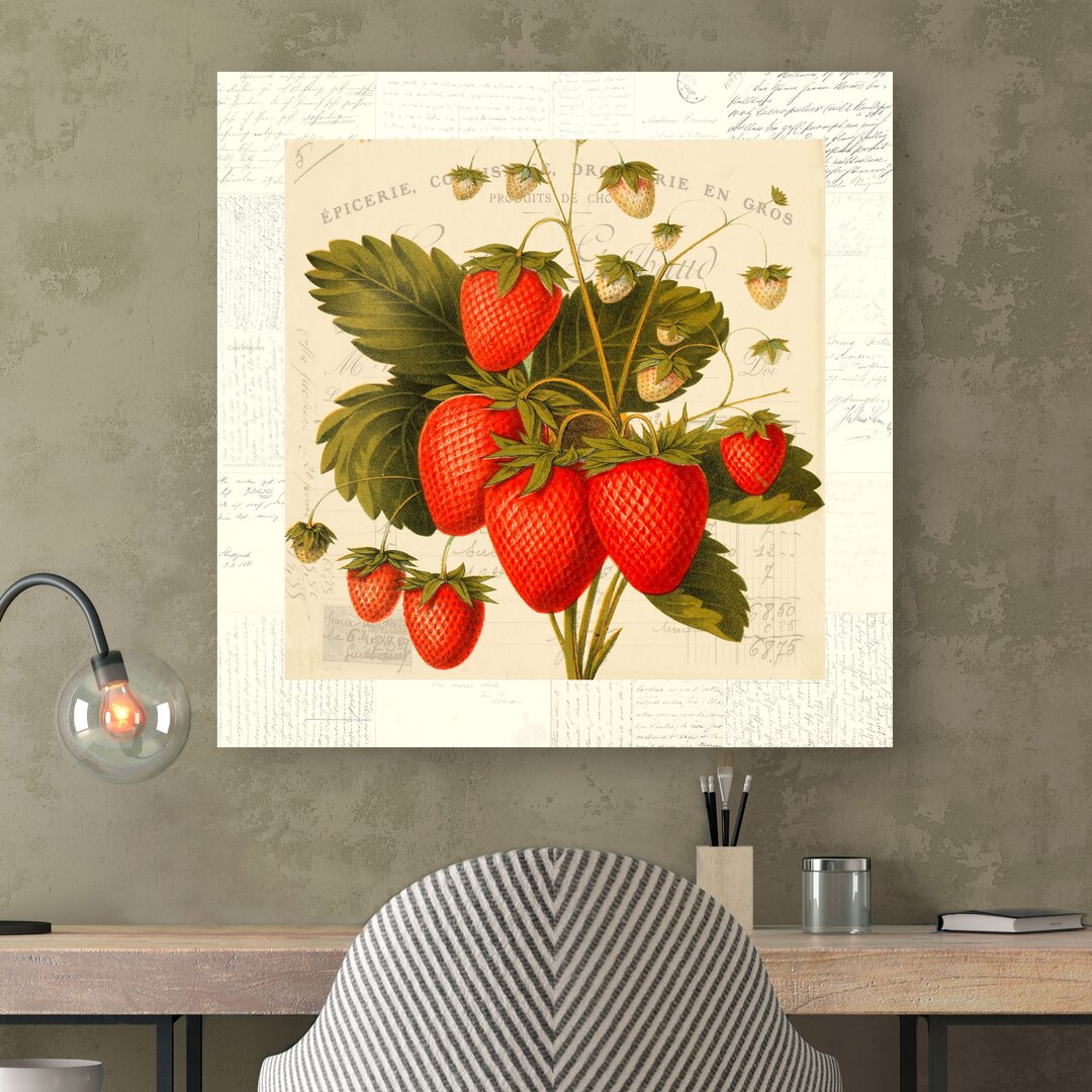 Leinwandbild Strawberries von Remy Dellal