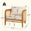 Chaise avec accoudoirs de patio Kirkby
