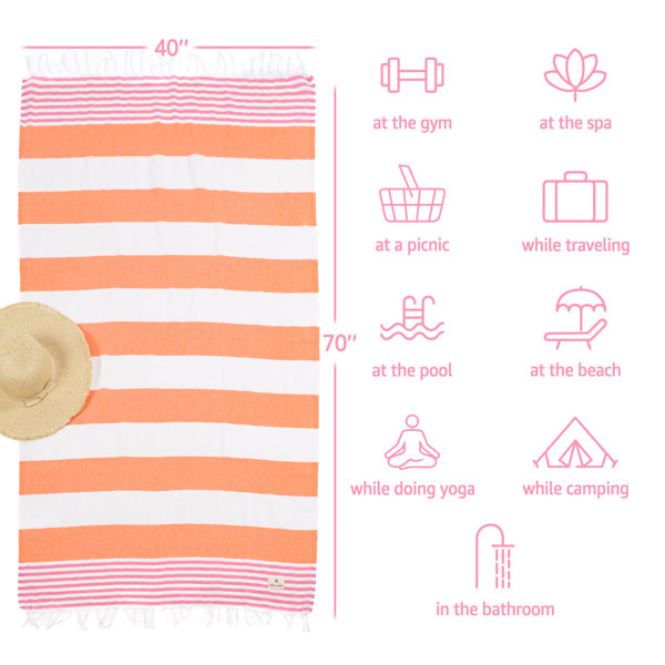 American Soft Linen Cotton Beach Towel