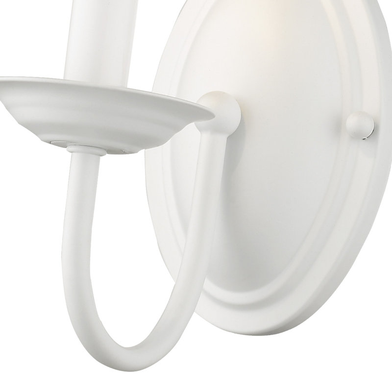 Maynes Candle Wall Light, White