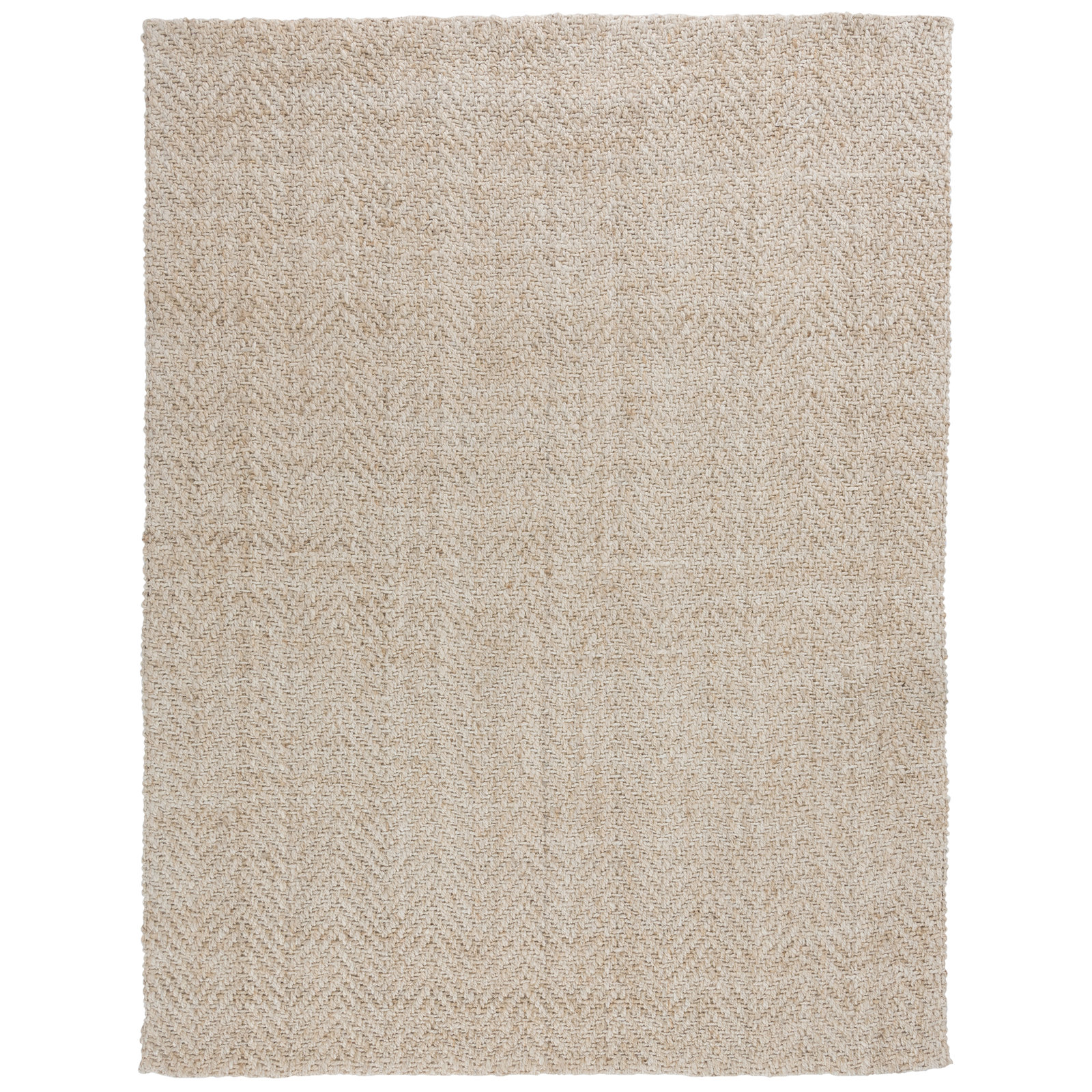 Jiona Ivory Hand-Woven Jute Rug, Rectangle 5' x 8'