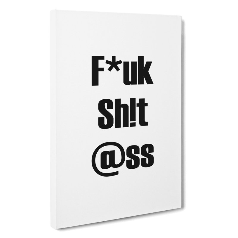Mind Your Language - Wrapped Canvas, 60cm H x 40cm W x 3cm D