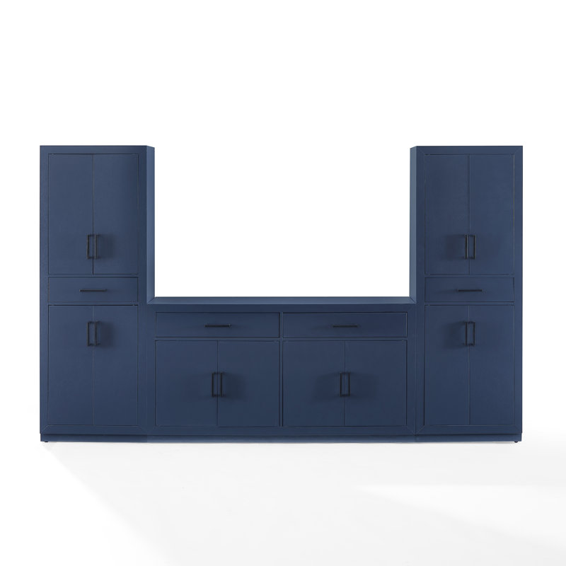 Bruckner 3-piece Sideboard And Pantry Set, Navy