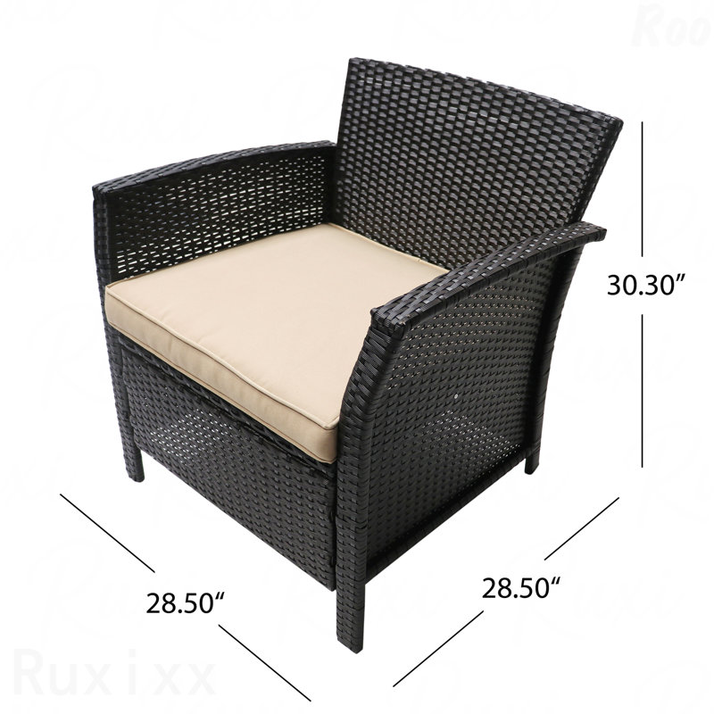 Patio Chair, Brown/Tan