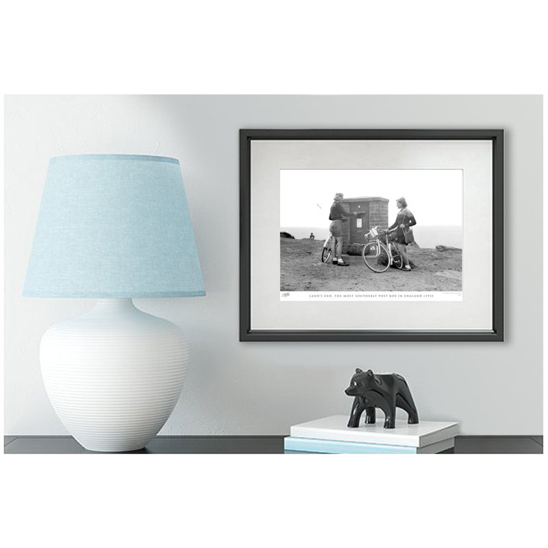 Lands End, The Most Southerly Post Box In England C1955 - Single Picture Frame Print, 40cm H x 50cm W x 2.3cm D