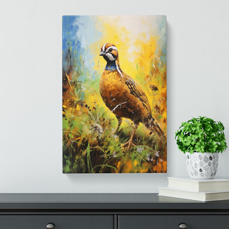 Partridge Impressionism - Wrapped Canvas, 50cm H x 35cm W x 3cm D