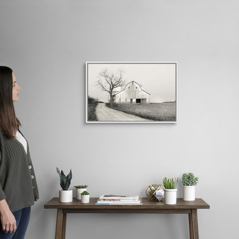 "Ohio Fields III" par Lori Deiter-reproduction de photo sur toile, Cadre blanc, H 18 po x l 26 po x P 1,75 po
