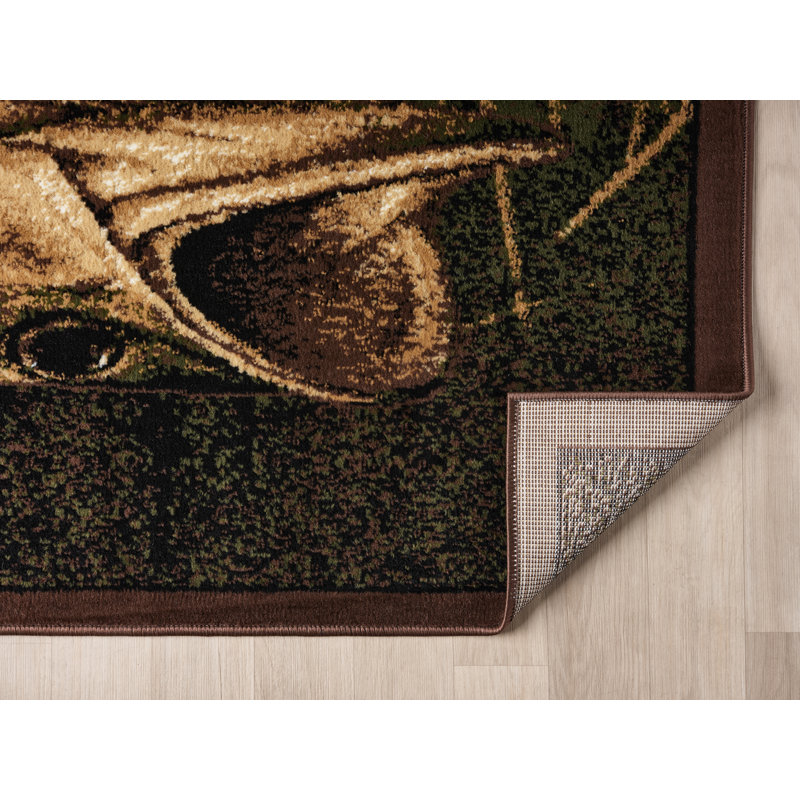 Eberhard Lake Legend Bass 3'11"x5'3" Area Rug