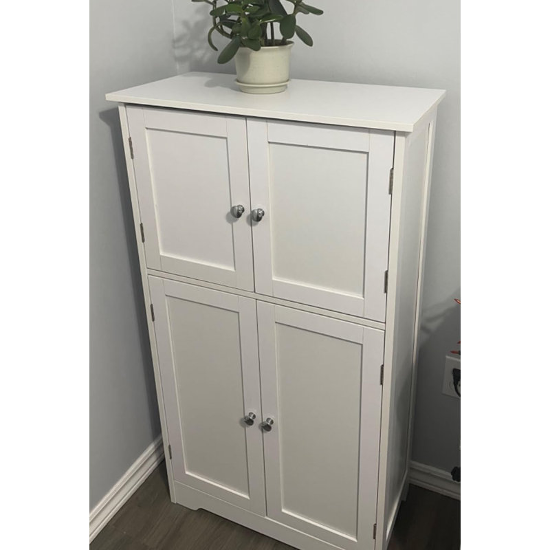 Bathroom Storage Cabinet, White
