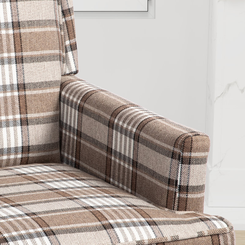 Dovidas Upholstered Armchair, Coffee